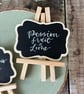 Personalised Mini Chalkboard Food Signs with Easel, Hand Lettered Buffet Labels - Image 6