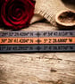 Adjustable Personalised Leather Coordinates Bracelet - Optional Secret Message  - Image 4