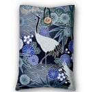 Crane & Chrysanthemum Book Sleeve – Japanese Cotton Book Protector