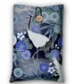 Crane & Chrysanthemum Book Sleeve – Japanese Cotton Book Protector