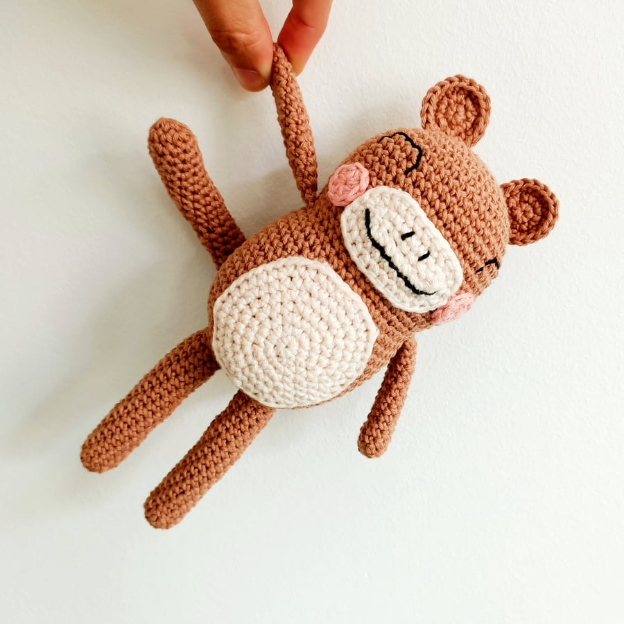 Little Monkey Baby Toy Crochet Animal