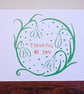 Snowdrops sympathy thinking of  - Eco-Friendly Printed Greeting Card of Papercut - Image 4