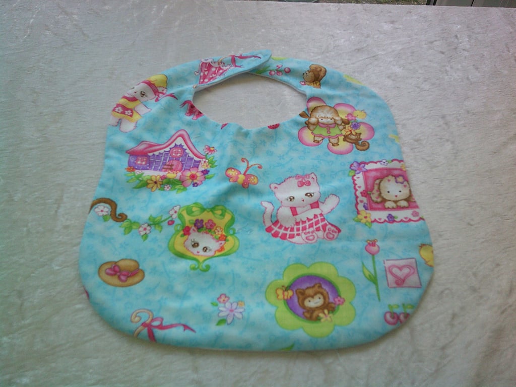 Pretty Cats and Dogs Baby Bib