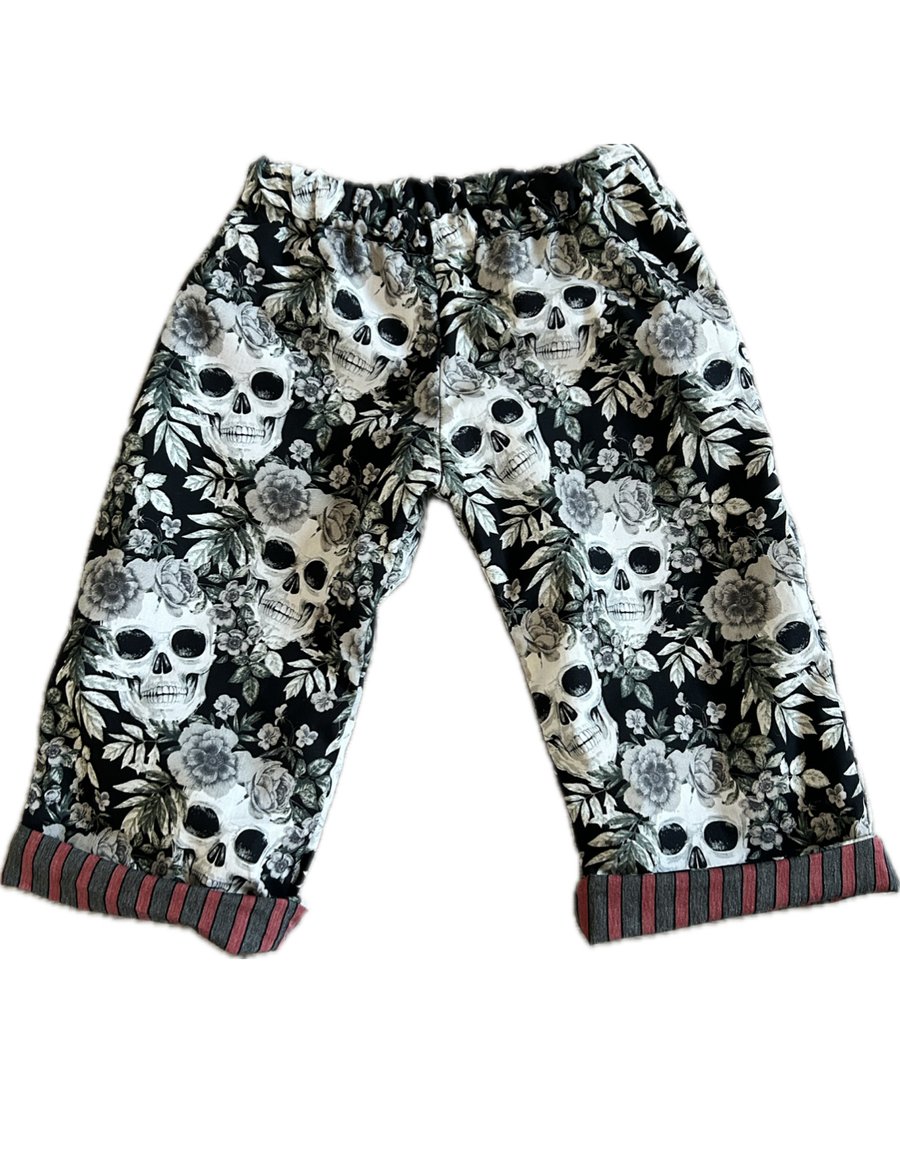 Reversible barrel leg pants 
