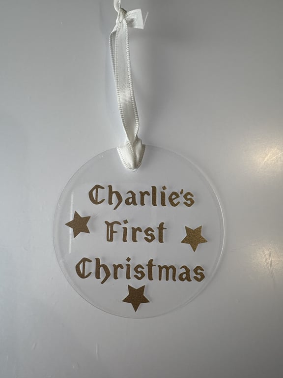 First Christmas Ornaments Collection, Personalised Baby Keepsakes: Made to Order