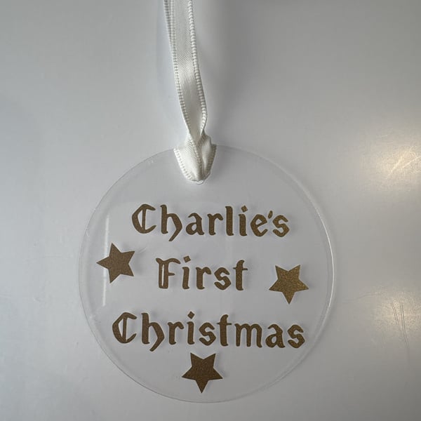 Baby First Christmas 2025 Personalised 