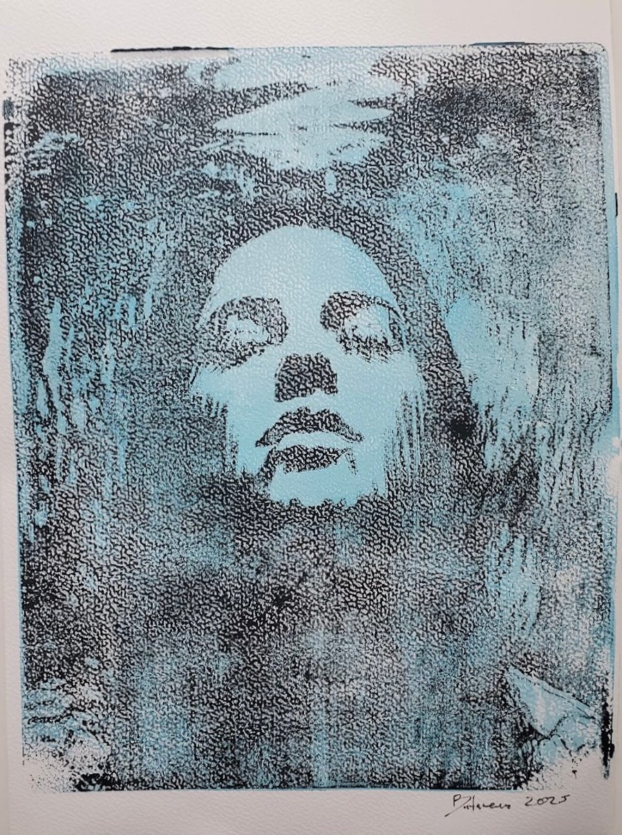Under the water monoprint