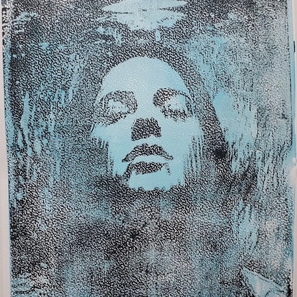 Under the water monoprint