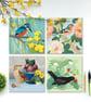 British Birds Summer Collection - pack of four cards