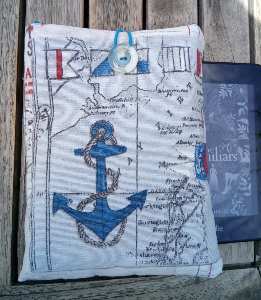 Kindle cover nautical anchors