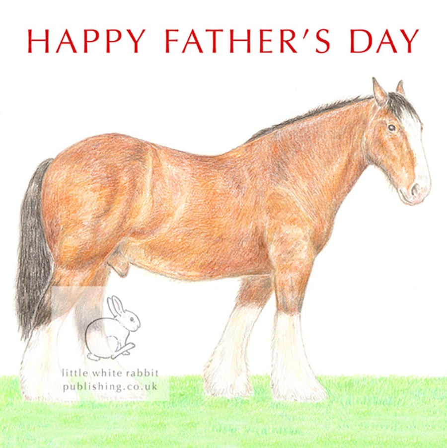 Shire Horse - Father's Day Card