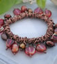Sale-Pink Copper Charm Srunchie Bracelet - Image 4