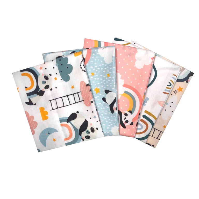 Panda fat quarter pack - The Bee Fabric Co