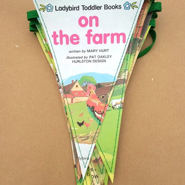 Book bunting - On the Farm