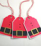 Handmade Santa gift tags (pack of 3) - Image 1