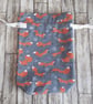 Christmas Fox Reusable Gift Bag - Drawstring Gift And Storage Bag - Image 4