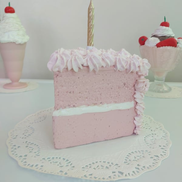 Fake Cake Faux Cake Wedge Slice Fake Bake 