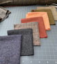 Tweed Fabric Bundle. Seventeen Pieces Approximately 15” Square. Craft Pack 820gm - Image 4