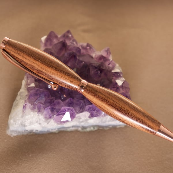 Hand crafted yew wood ballpoint pen R5,4