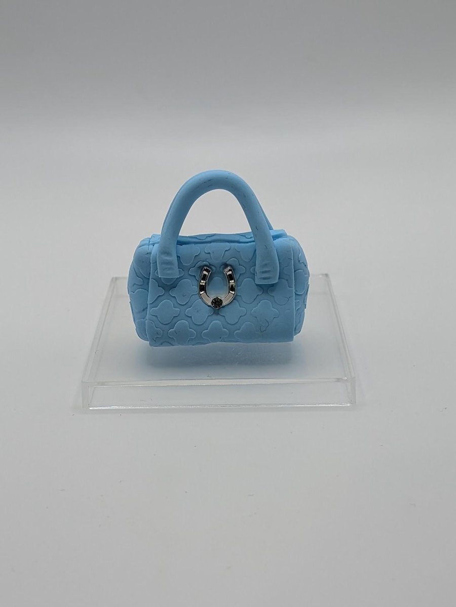 Miniature Handbag Cake Topper Polymer Clay Purse Decoration, Fashion Birthday De