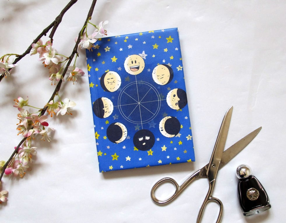 Moon Phase Themed Sketchbook