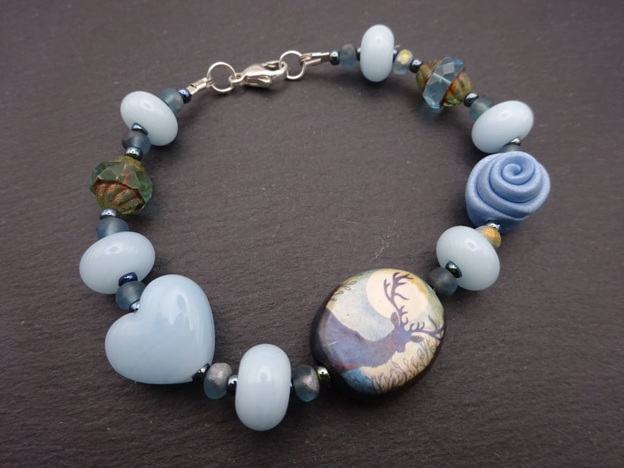 Lampwork on sale bead bracelets