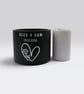 Personalised Black Plant Pot with Floral Heart  - Image 6
