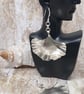  Beautiful Unique Gingko Leaf Earrings Sterling Silver 925 Full Hallmark - Image 5