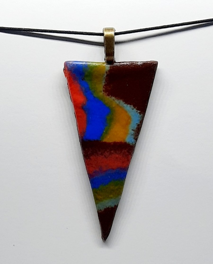 Abstract pendant necklace 