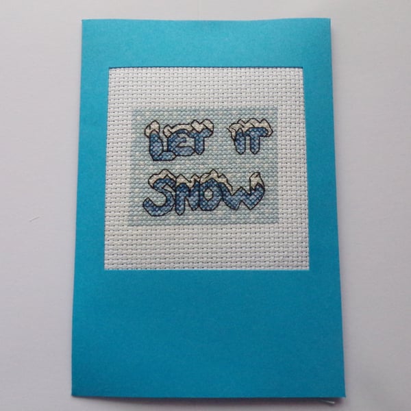 Christmas Card, Let it Snow Xmas Card