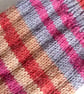 Hand-cranked Knitted Ribbed Wool Socks Size 8 to 9 - Image 3