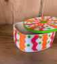 Retro patterned trinket lidded pot - Image 4