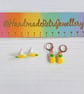Pineapple stud earrings OR mini hoops choose your style - Image 6