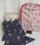 Set of two Christmas tree drawstring, reusable gift bags. Kid's choice