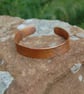 Hammered Copper Bangle - Handmade Adjustable Copper Bracelet