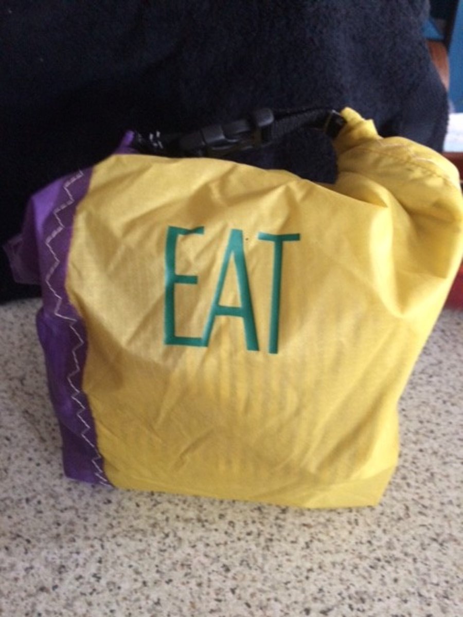Lunch bag made from Recycled sail cloth