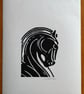 Horse Head Linocut - Image 3