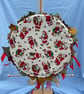 Christmas Wreath Decoration Home Display. Holly and the Ivy in Tweeds & Cotton. - Image 8