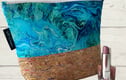 Cork based makeup bags 