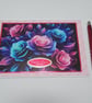 Cousin Birthday Card - Luxury Neon Rose Floral Birthday Card for Cousin - Image 7