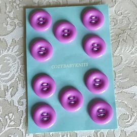 Round pink buttons