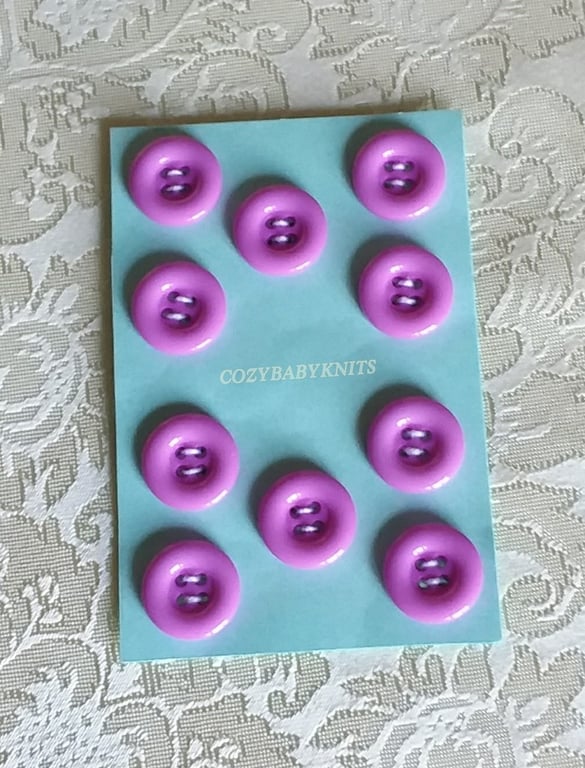 18MM ROUND PINK BUTTONS WITH FOUR HOLES FOR ATTACHING 