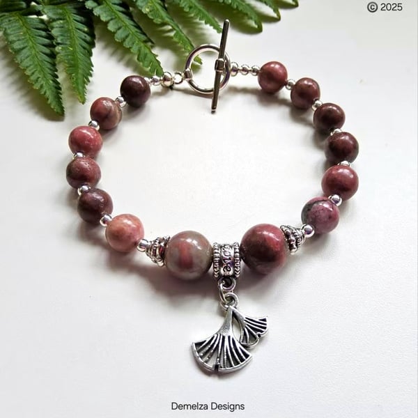 Designer Rhodochrosite Bracelet 