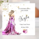 Personalised Prom Card  - customisable colours