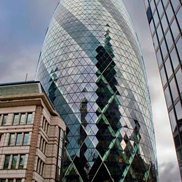 30 St Mary Axe The Gherkin London England UK Photograph Print