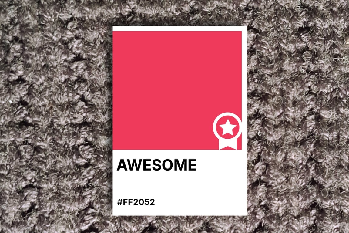 Father's Day AWESOME Greeting Card – Colour Swatch Series (A6 Blank Inside)