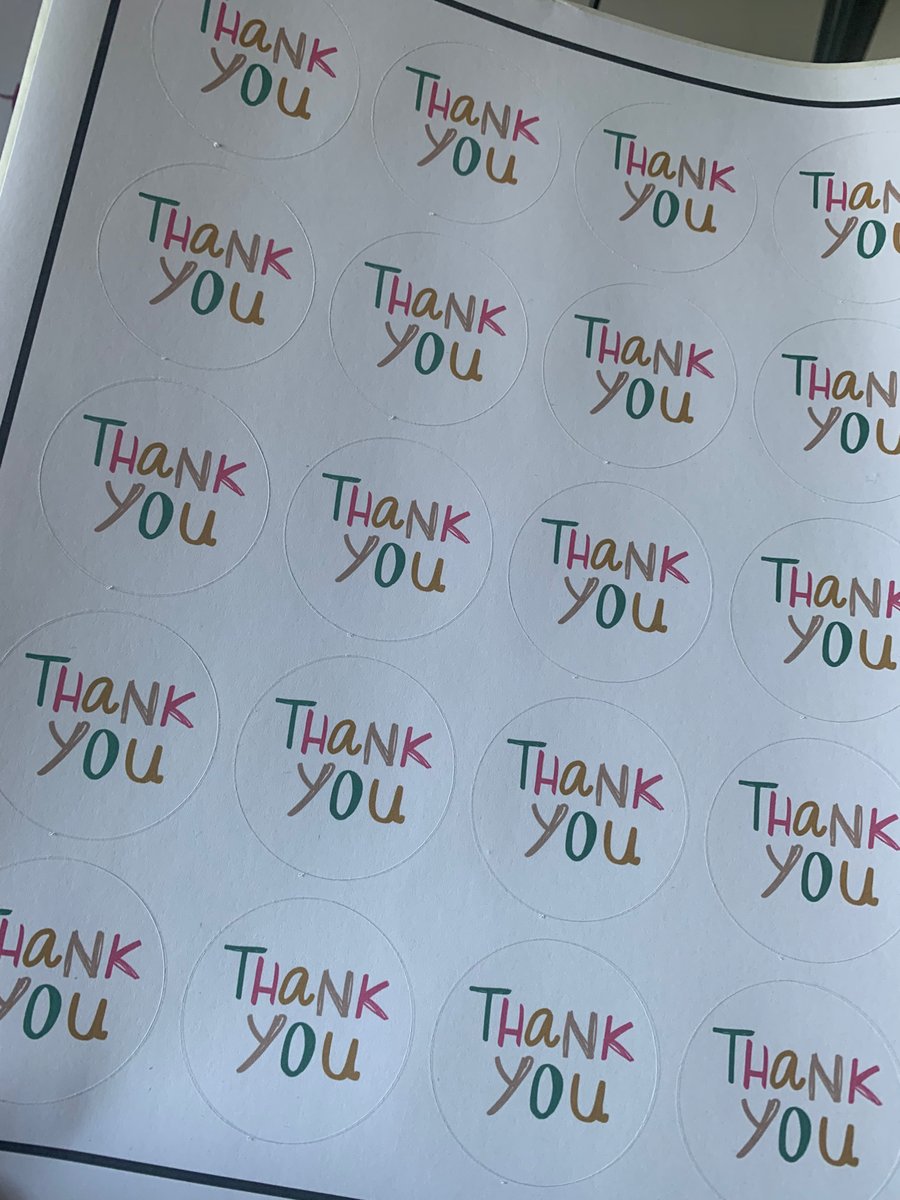 Thank You Stickers x30 - Folksy