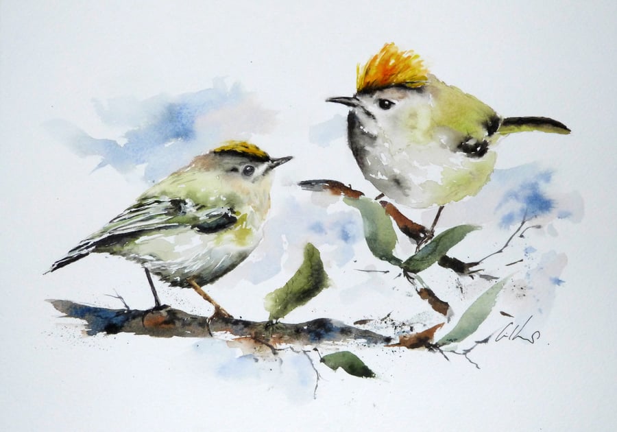 Golden, Original Watercolour Painting. Commission.