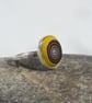 Sterling silver and corvette fordite ring - Image 1