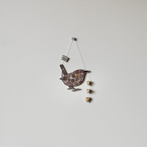 'Jenny Wren' - Hanging Decoration